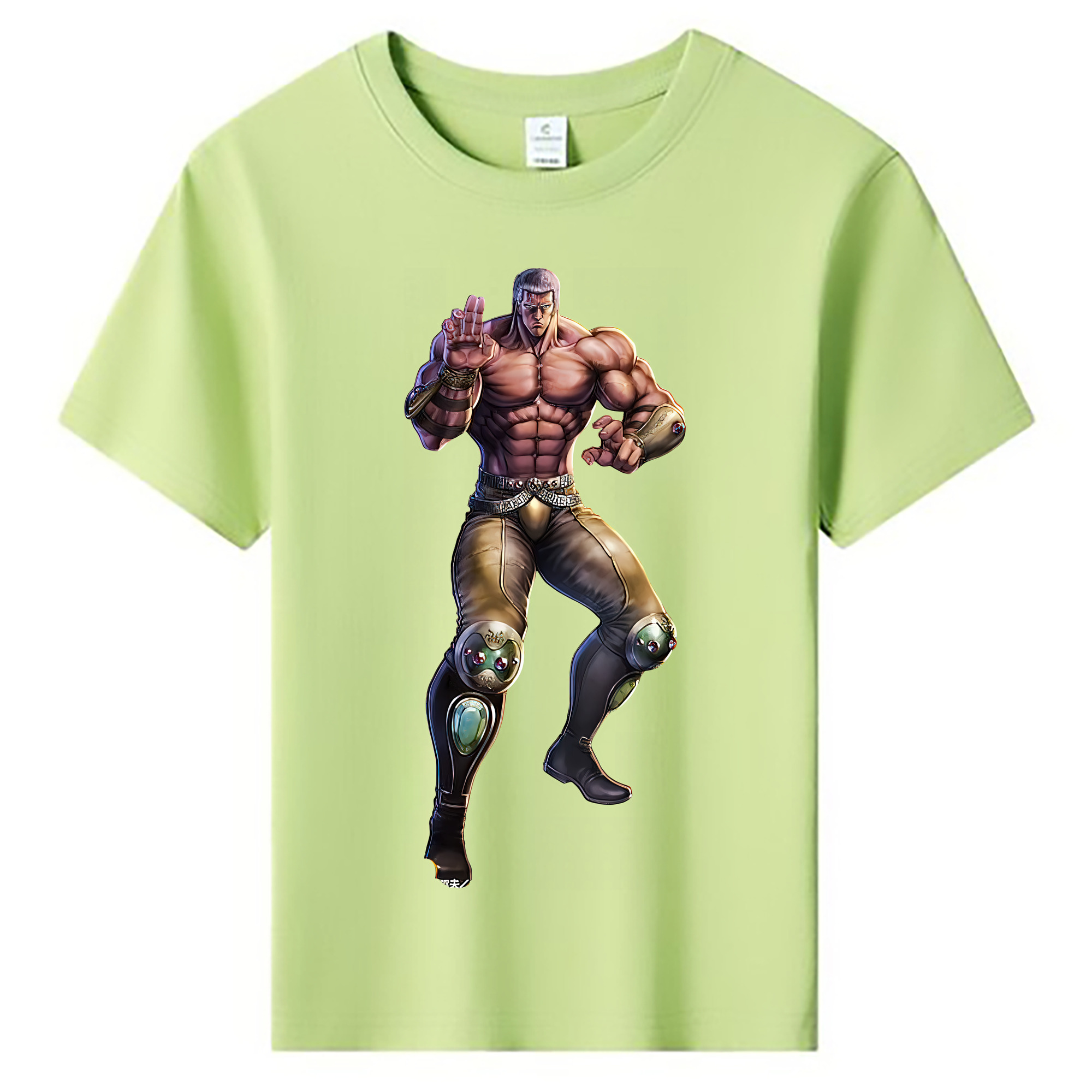 （画像用） 北斗の拳 Fist of the North Star 綿100％キッズTシャツ（フロントプリント）